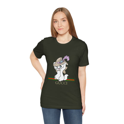 Kitty Gucci Unisex Jersey Short Sleeve T-shirt - CreativeRino