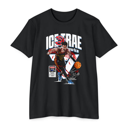 Ice Trae Hawks Basketball T-shirt | Unisex CVC Jersey for Sports Fans - CreativeRino