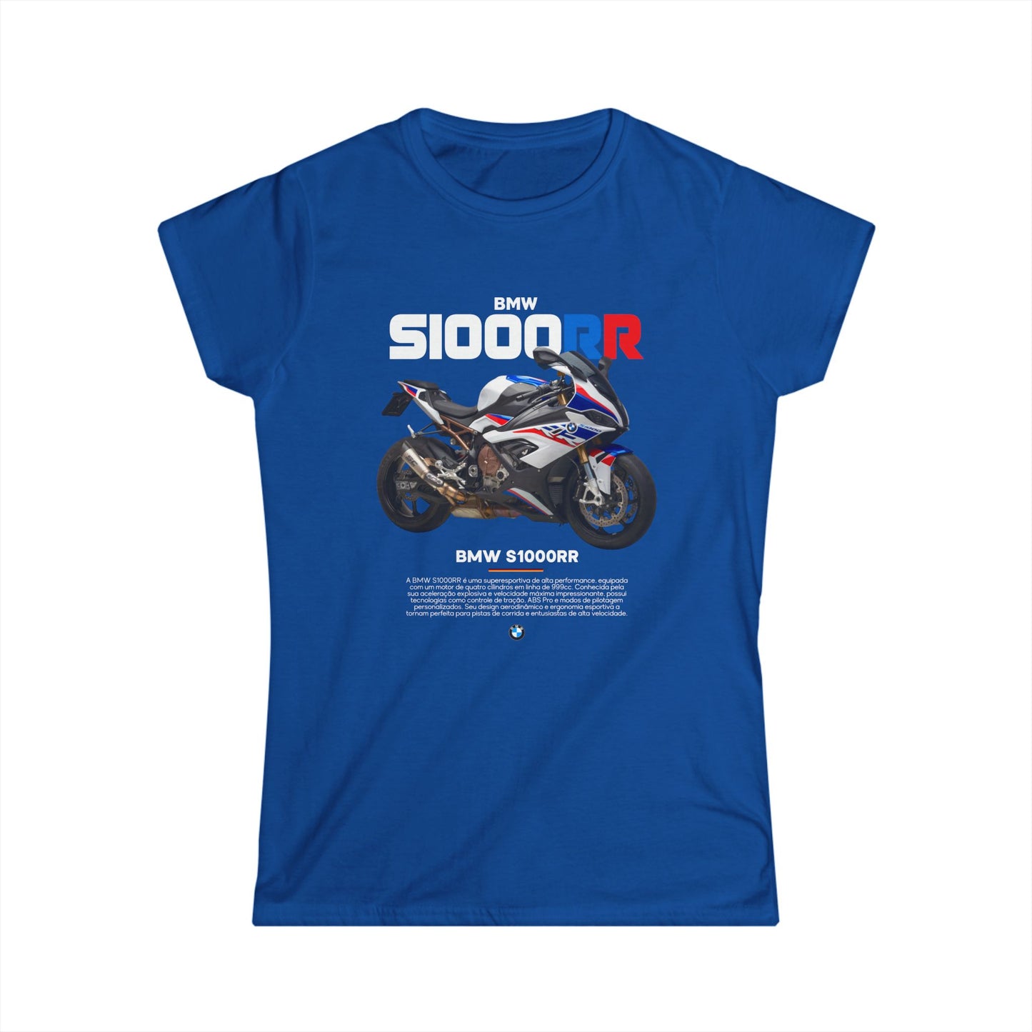 BMW S1000RR Women's Softstyle Tee - Stylish Motorcycle Apparel for Riders T-shirt - CreativeRino