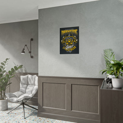 Skull Streetwear Rolled Poster - 'Darkside' Design Wall Art - CreativeRino