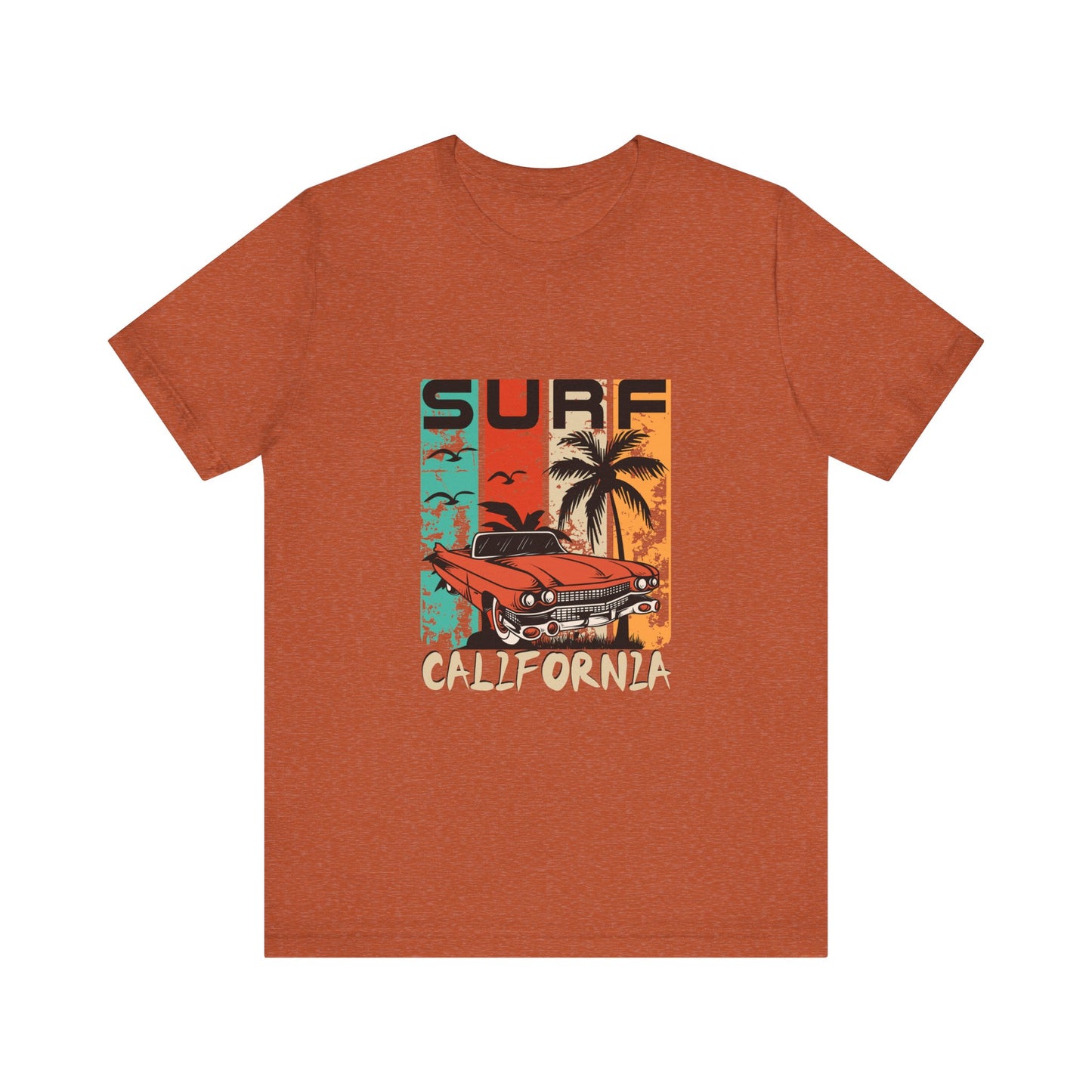 California Surf Vintage Tee - Unisex Short Sleeve T-Shirt - CreativeRino