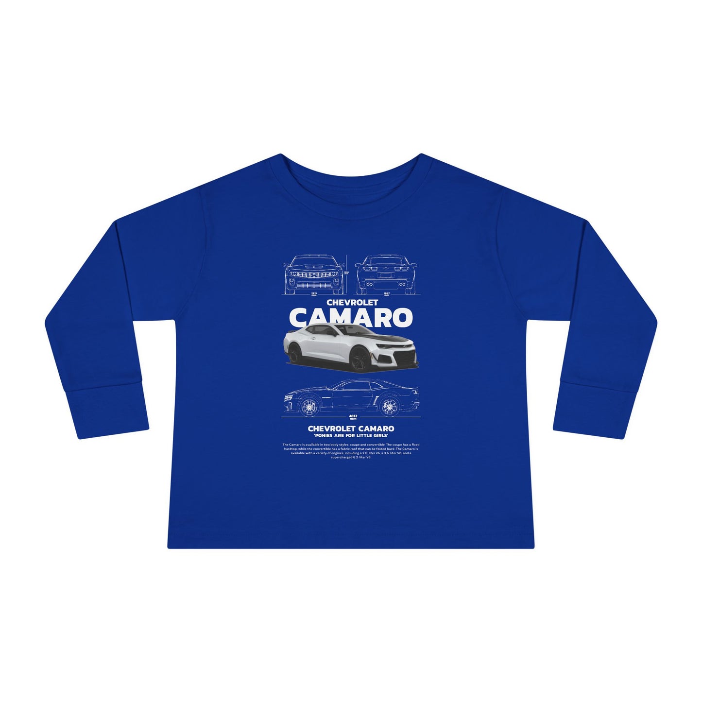 Chevrolet Camaro Toddler Long Sleeve Tee – Perfect Gift for Young Car Enthusiasts - CreativeRino