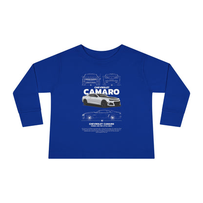 Chevrolet Camaro Toddler Long Sleeve Tee – Perfect Gift for Young Car Enthusiasts - CreativeRino
