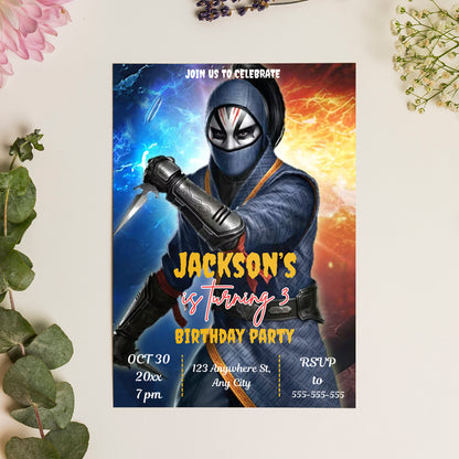 Shang-Chi and The Legend of The Ten Rings Birthday Invitation Template - CreativeRino