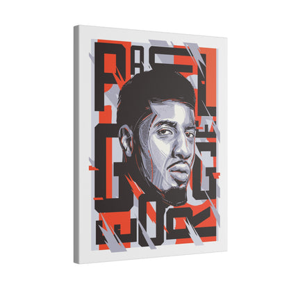 Paul George Wall Art | Matte Canvas Print | Stylish Home Decor for NBA Lovers - CreativeRino