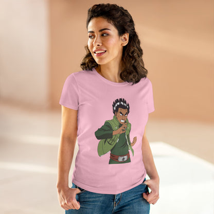 Anime-Inspired Women's Midweight Cotton Tee - Naruto Perfect T-shirt for Fans! - CreativeRino