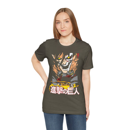 Attack on Titan Unisex Jersey Tee - Epic Anime Graphic T-Shirt - CreativeRino