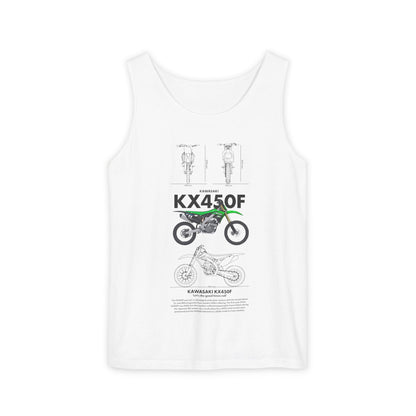 Kawasaki KX450F Motorcycle Graphic Unisex Tank Top - Perfect Tank Top for Riders and Outdoor Enthusiasts - CreativeRino