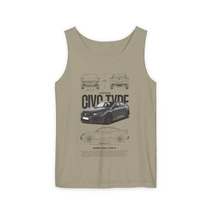 Honda Civic Type R Unisex Tank Top - Automotive Enthusiast Apparel - CreativeRino