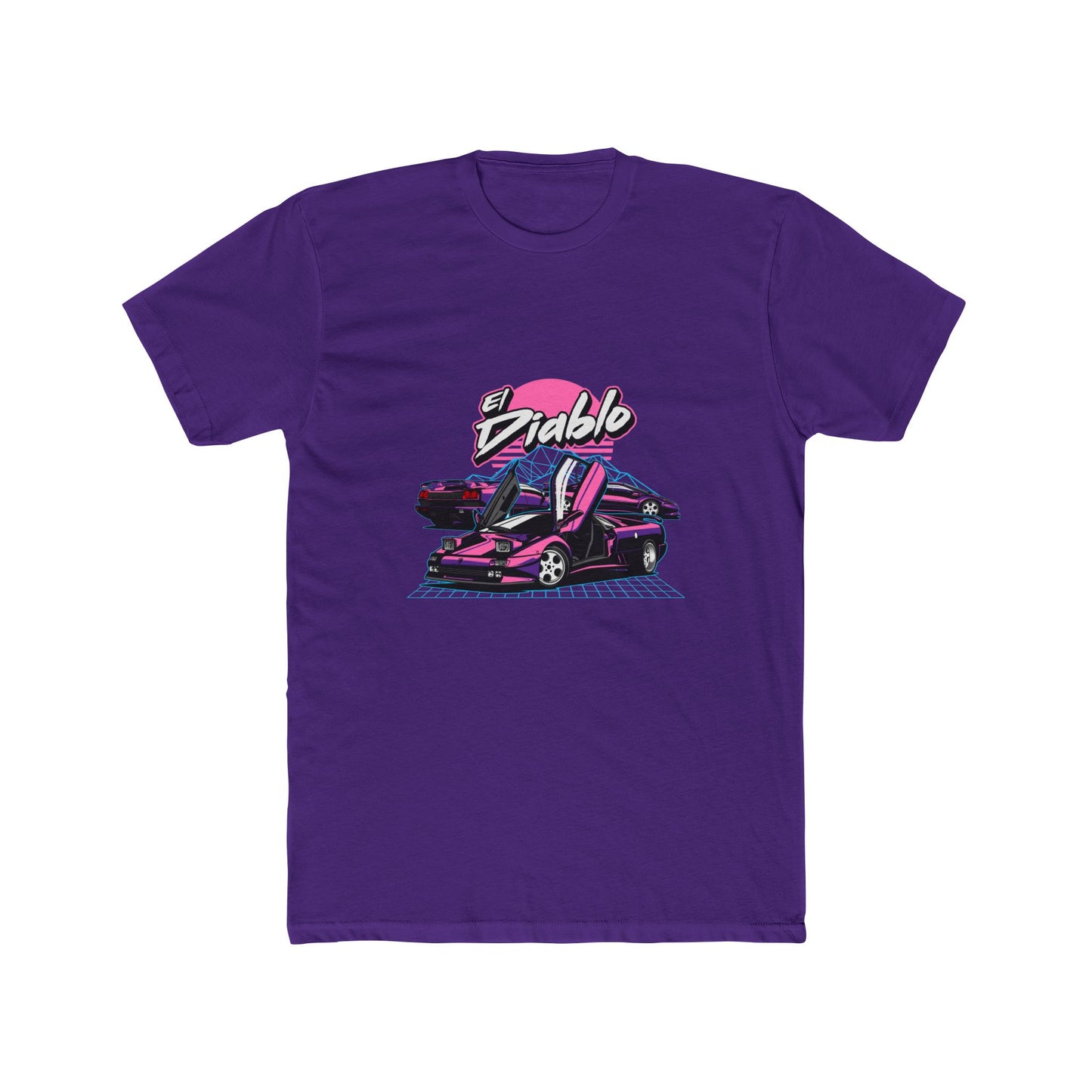 El Diablo Vintage Car Unisex Cotton Crew Tee - CreativeRino