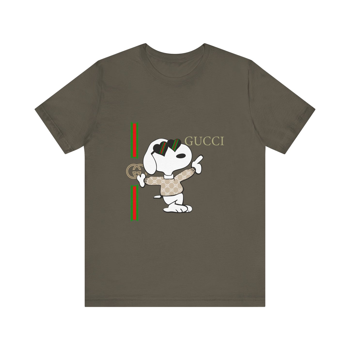 Snoopy Gucci Unisex Jersey Short Sleeve T-shirt - CreativeRino