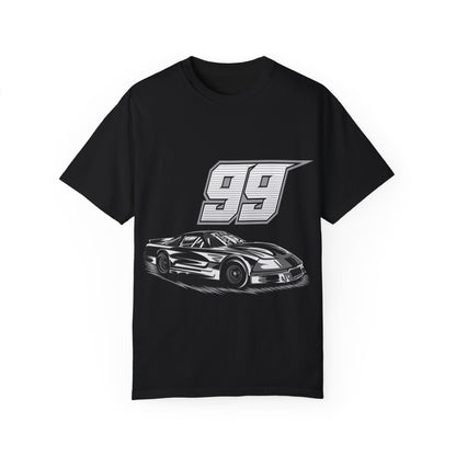 Racing Car Graphic Unisex Garment-Dyed T-shirt - CreativeRino