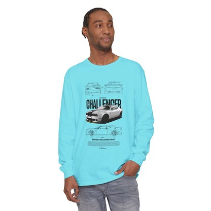 Dodge Challenger Long Sleeve T-Shirt - Classic Car Enthusiast Apparel - CreativeRino