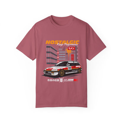 Nostalgic JDM Racer T-shirt - Unisex Garment-Dyed Tee - CreativeRino
