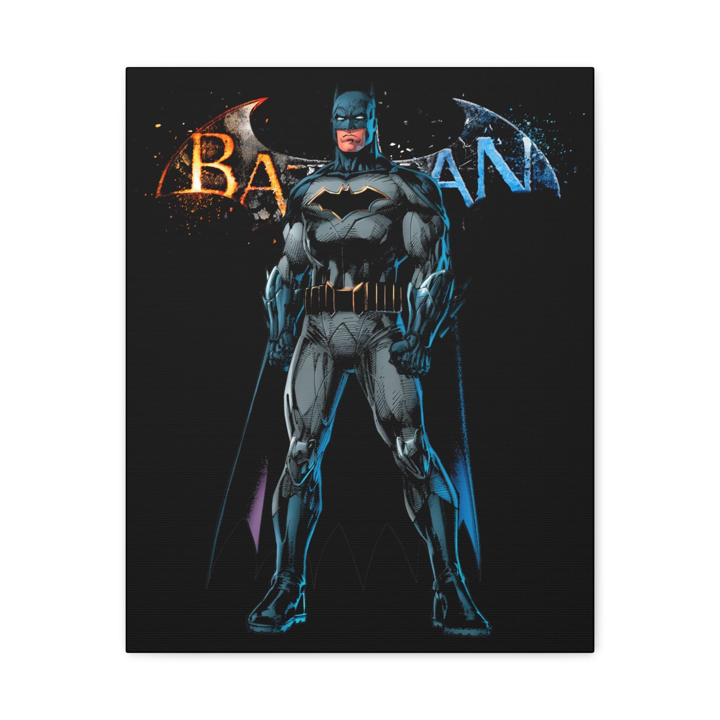 Batman Matte Canvas Wall Art - Stretched 1.25" - CreativeRino