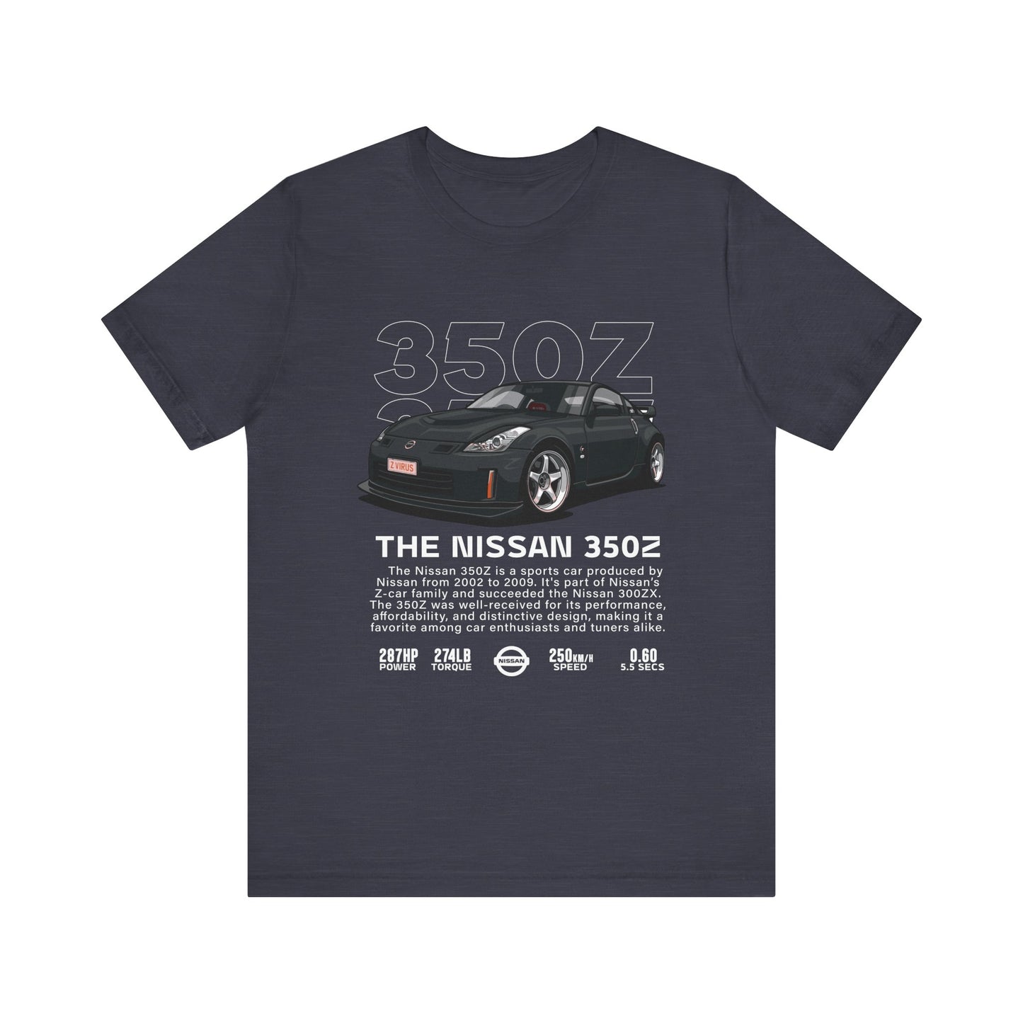 Nissan 350Z Unisex Tee – Perfect for Car Enthusiasts and Motoring Events - CreativeRino