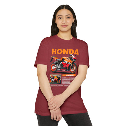 Honda CBR Motorcycle Unisex Jersey T-shirt - Perfect for Bikers and Racing Enthusiasts - CreativeRino