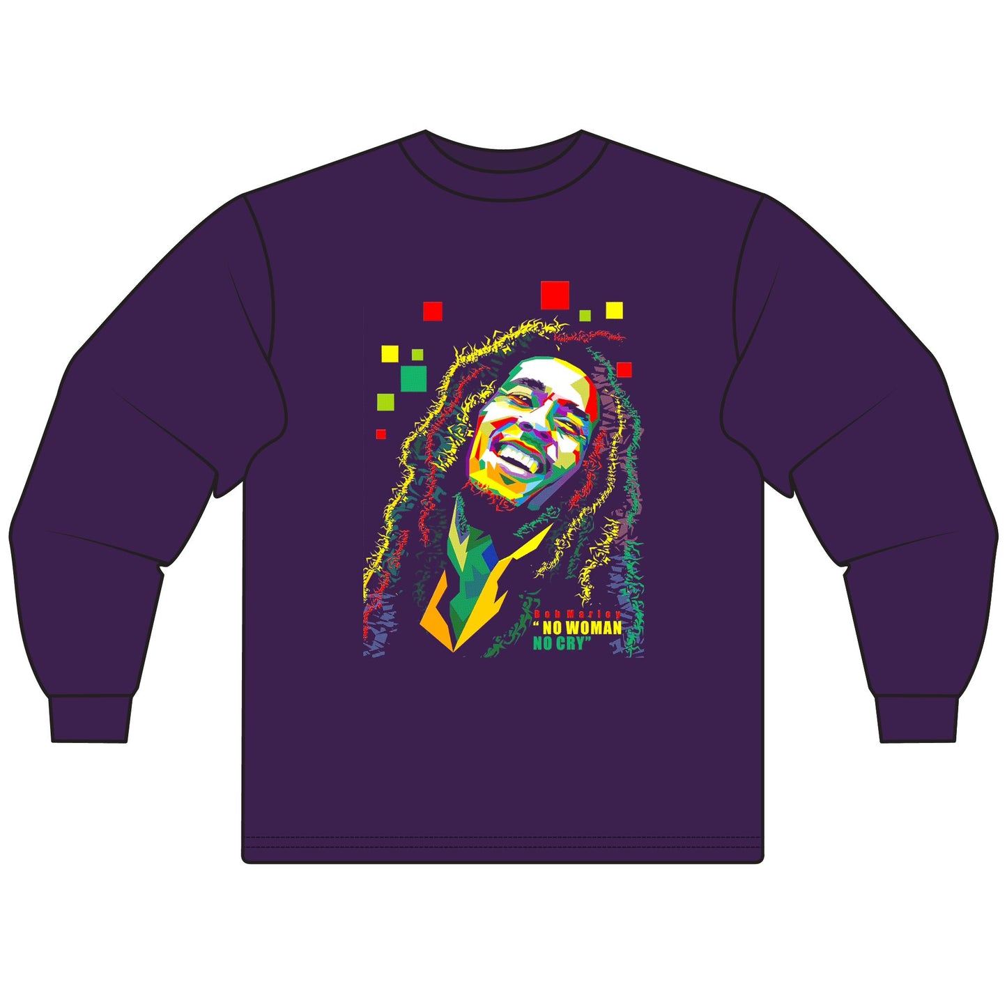 B Marley Unisex Long Sleeve T-Shirt - CreativeRino