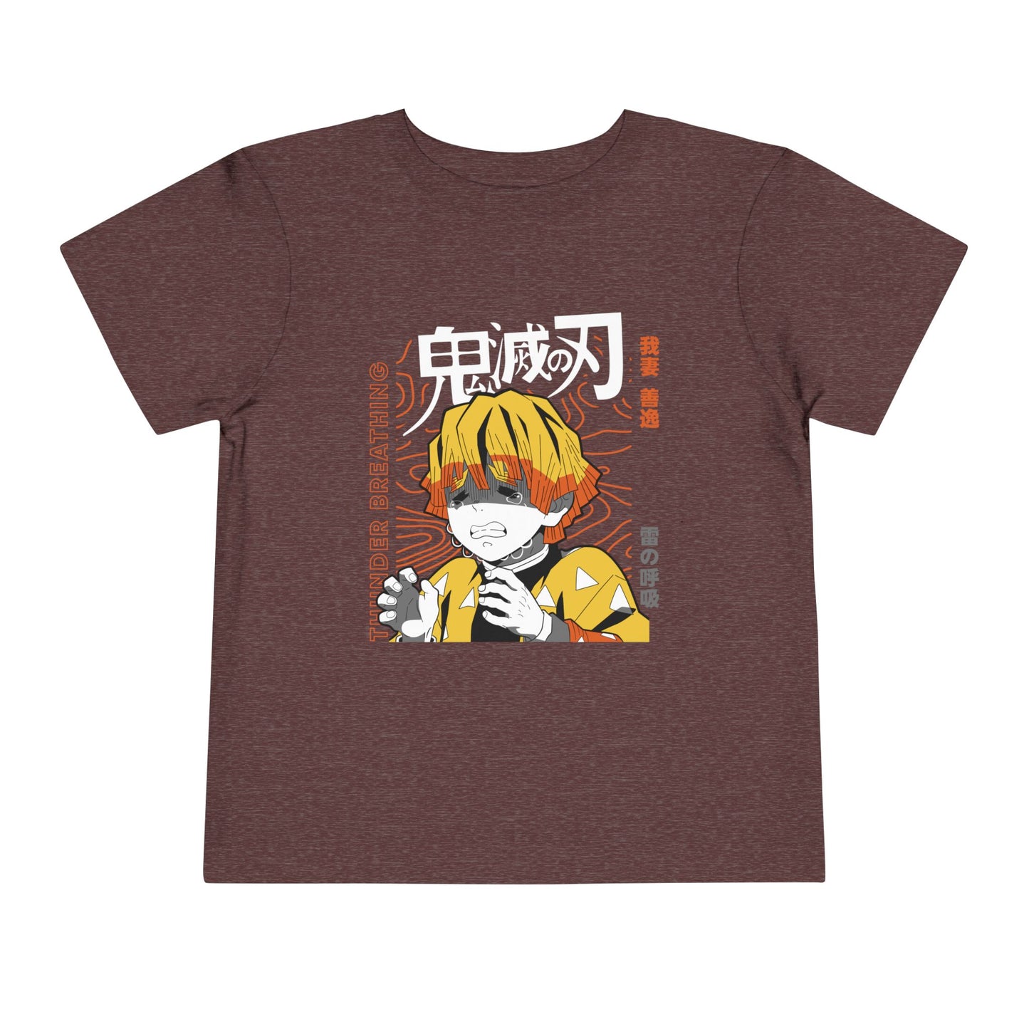 Demon Slayer Toddler Short Sleeve Tee - Anime-Inspired Design with Yonder Breathing - CreativeRino