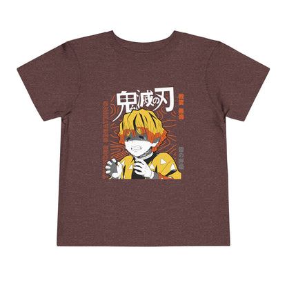 Demon Slayer Toddler Short Sleeve Tee - Anime-Inspired Design with Yonder Breathing - CreativeRino