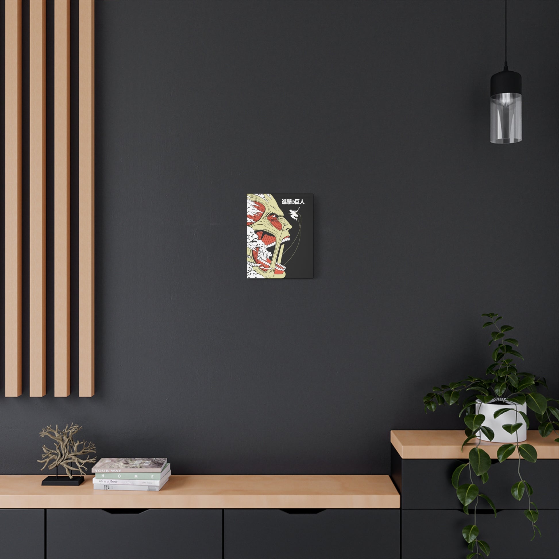 Attack on Titan Matte Canvas Wall Art - Stretched Art for Anime Lovers - CreativeRino