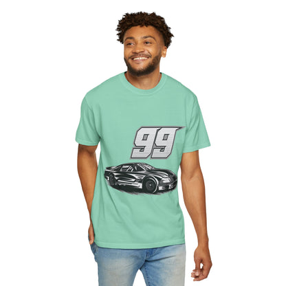 Racing Car Graphic Unisex Garment-Dyed T-shirt - CreativeRino