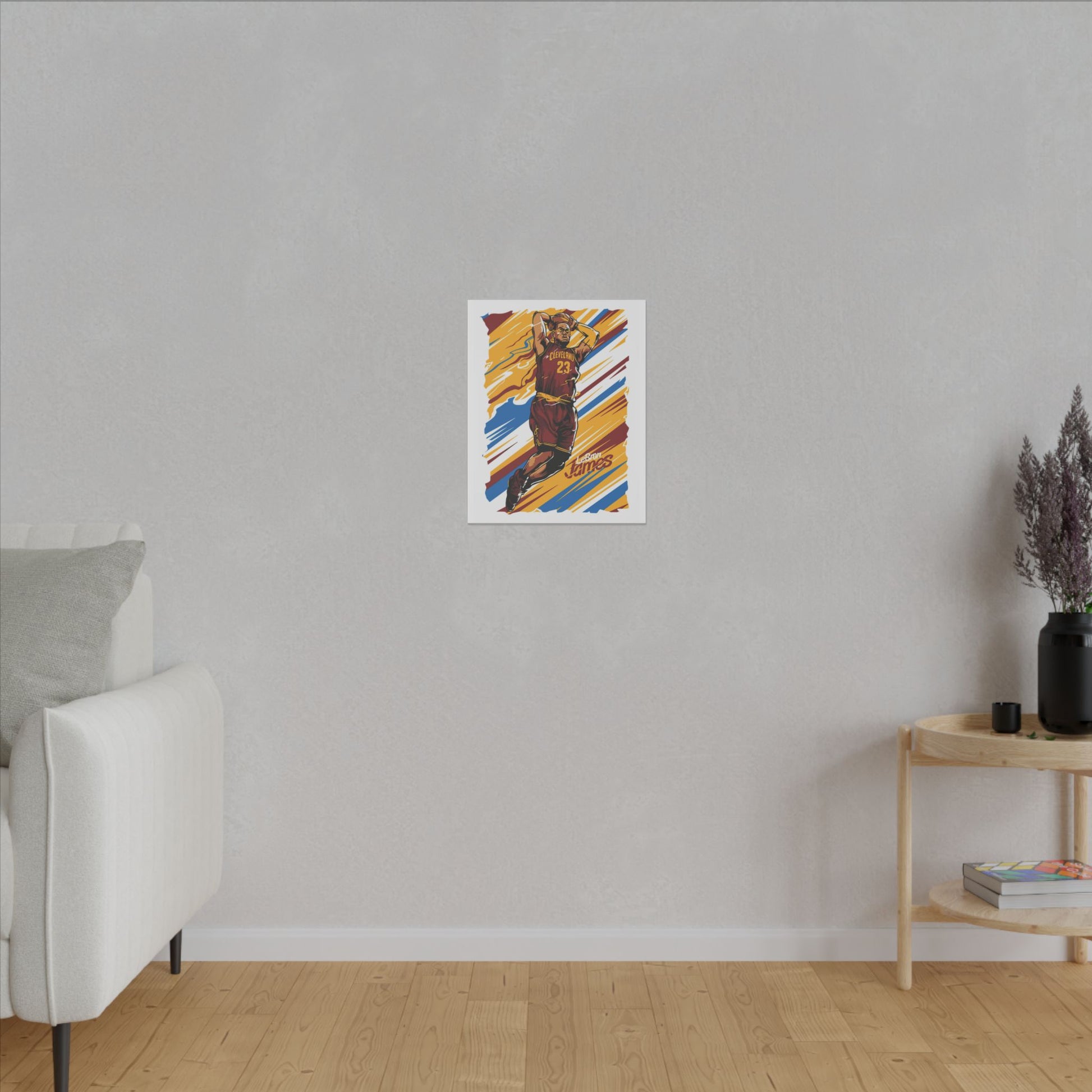 LeBron James Canvas Art - Colorful Sports Wall Decor - CreativeRino