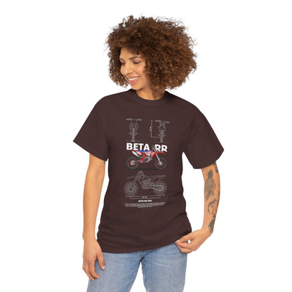 Unisex Heavy Cotton Tee - Beta RR Motorcycle Graphic T-shirt - CreativeRino
