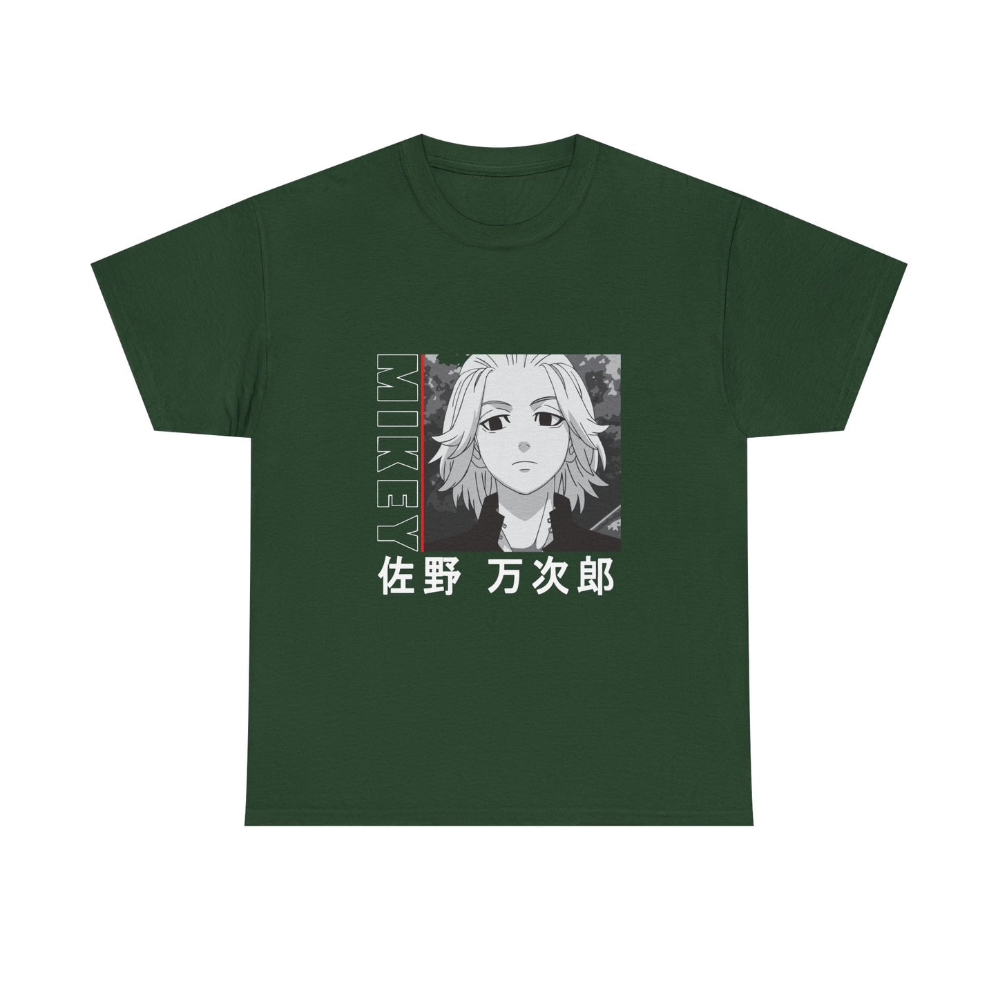Mikey Anime Unisex Heavy Cotton Tee - Tokyo Ghoul Graphic T-shirt for Fans - CreativeRino