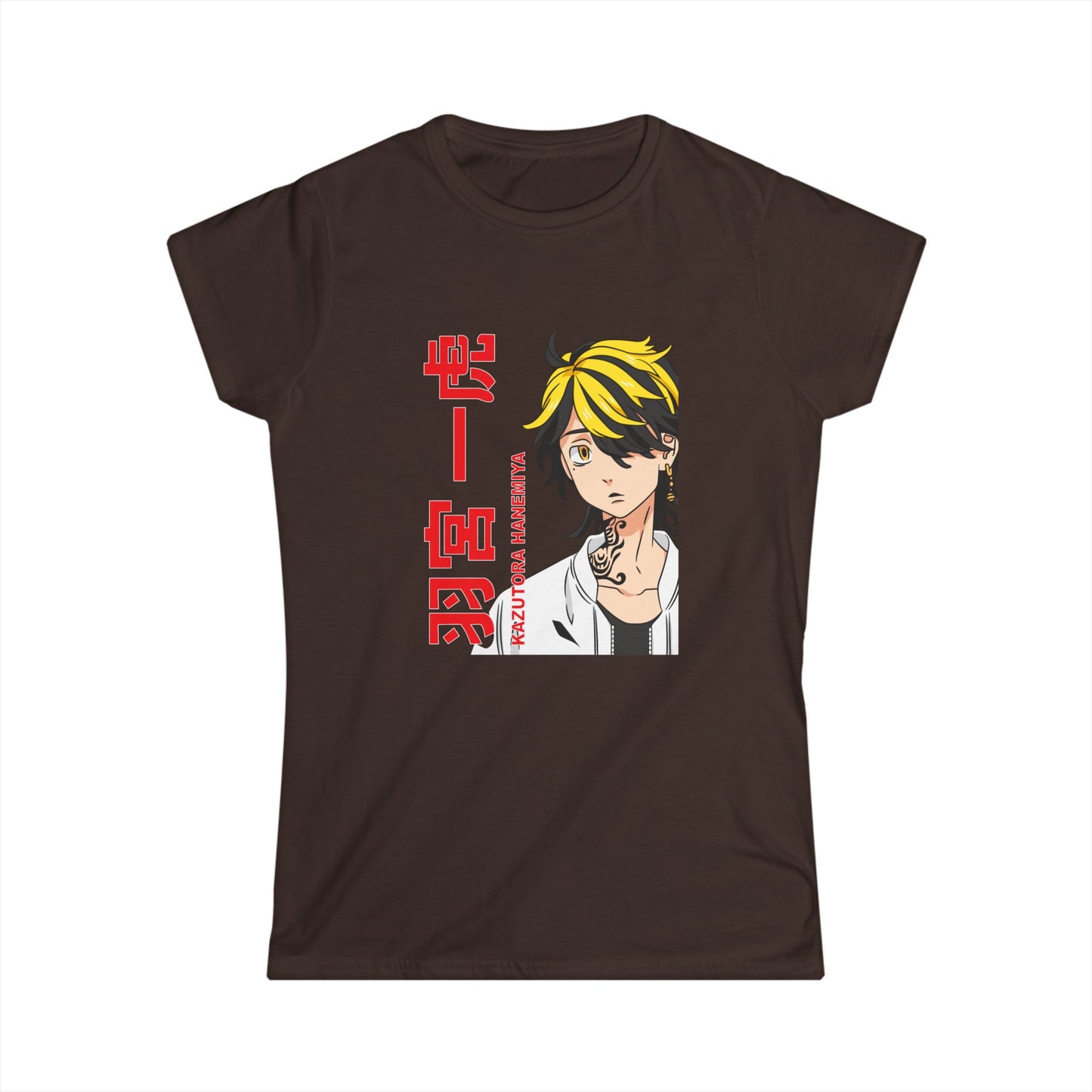 Anime-Inspired Women's Softstyle Tee - Tokyo Revengers T-shirt Graphic Design for Fans - CreativeRino