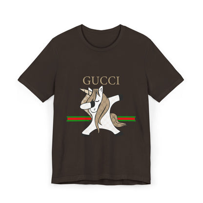 Gucci Unicorn Unisex Jersey T-Shirt - Stylish Fashion Tee for Unicorn Lovers - CreativeRino