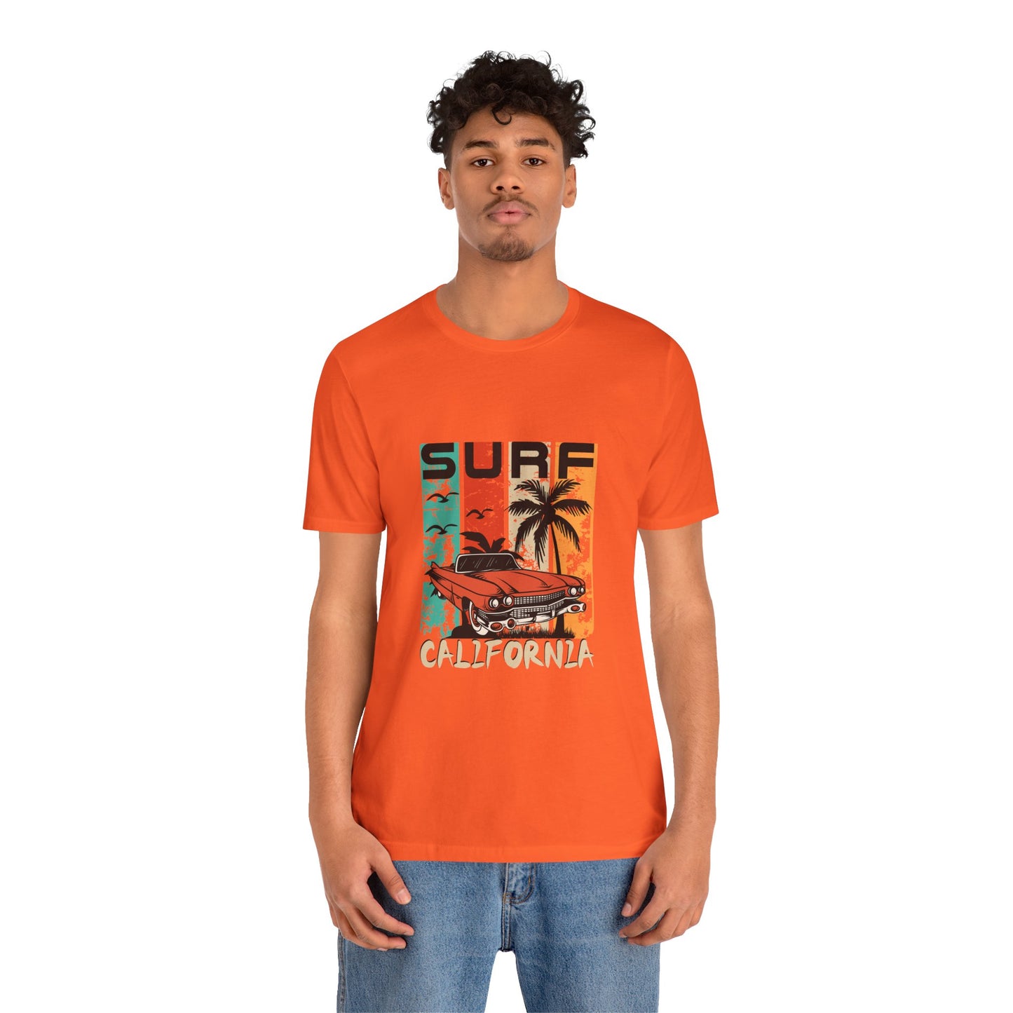 California Surf Vintage Tee - Unisex Short Sleeve T-Shirt - CreativeRino