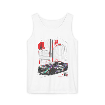 Nissan GT-R Racing Graphic Tank Top for Car Enthusiasts - CreativeRino