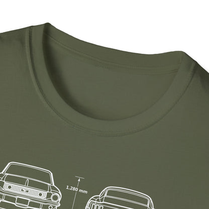 Ford Mustang Shelby GT350 Unisex Softstyle T-Shirt - Car Lovers Tee - CreativeRino