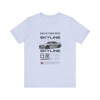 Nissan Skyline Graphic Tee - Elevate Your Drive - CreativeRino