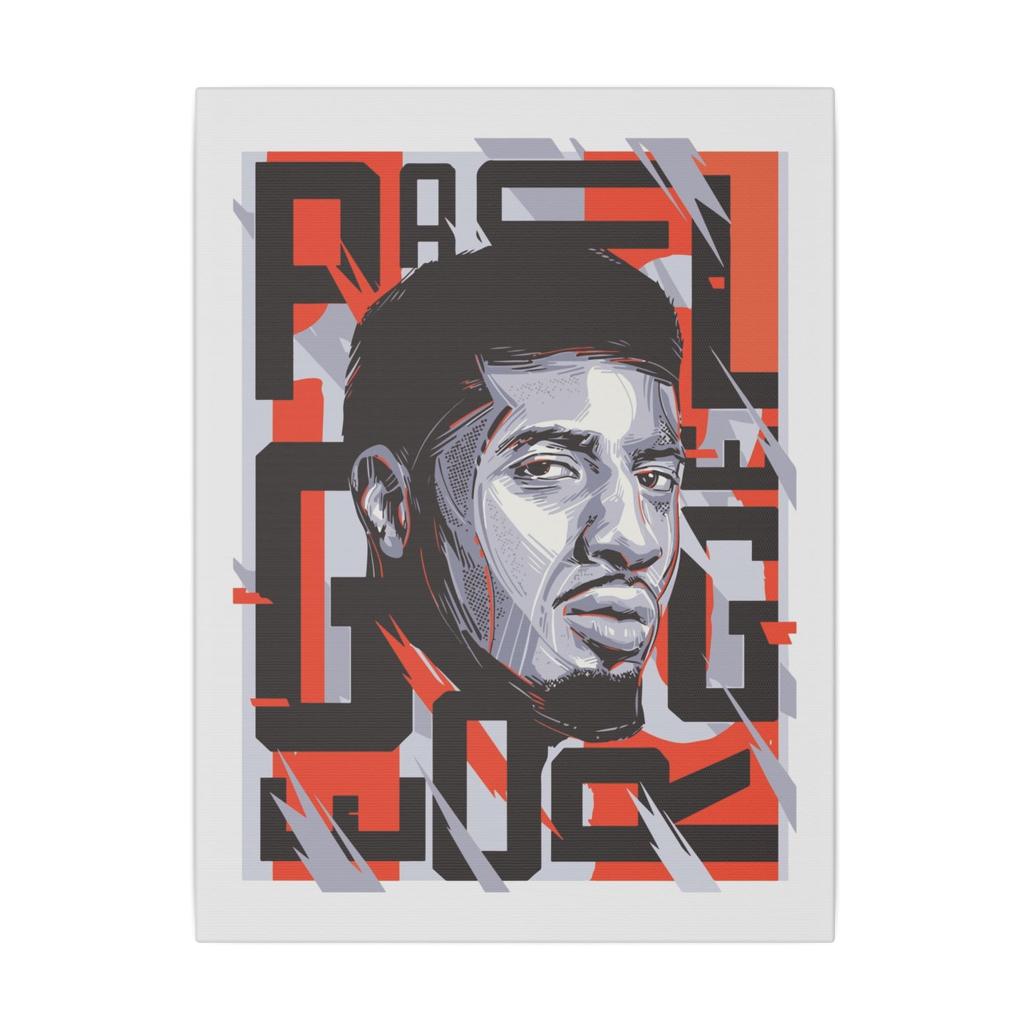 Paul George Wall Art | Matte Canvas Print | Stylish Home Decor for NBA Lovers - CreativeRino