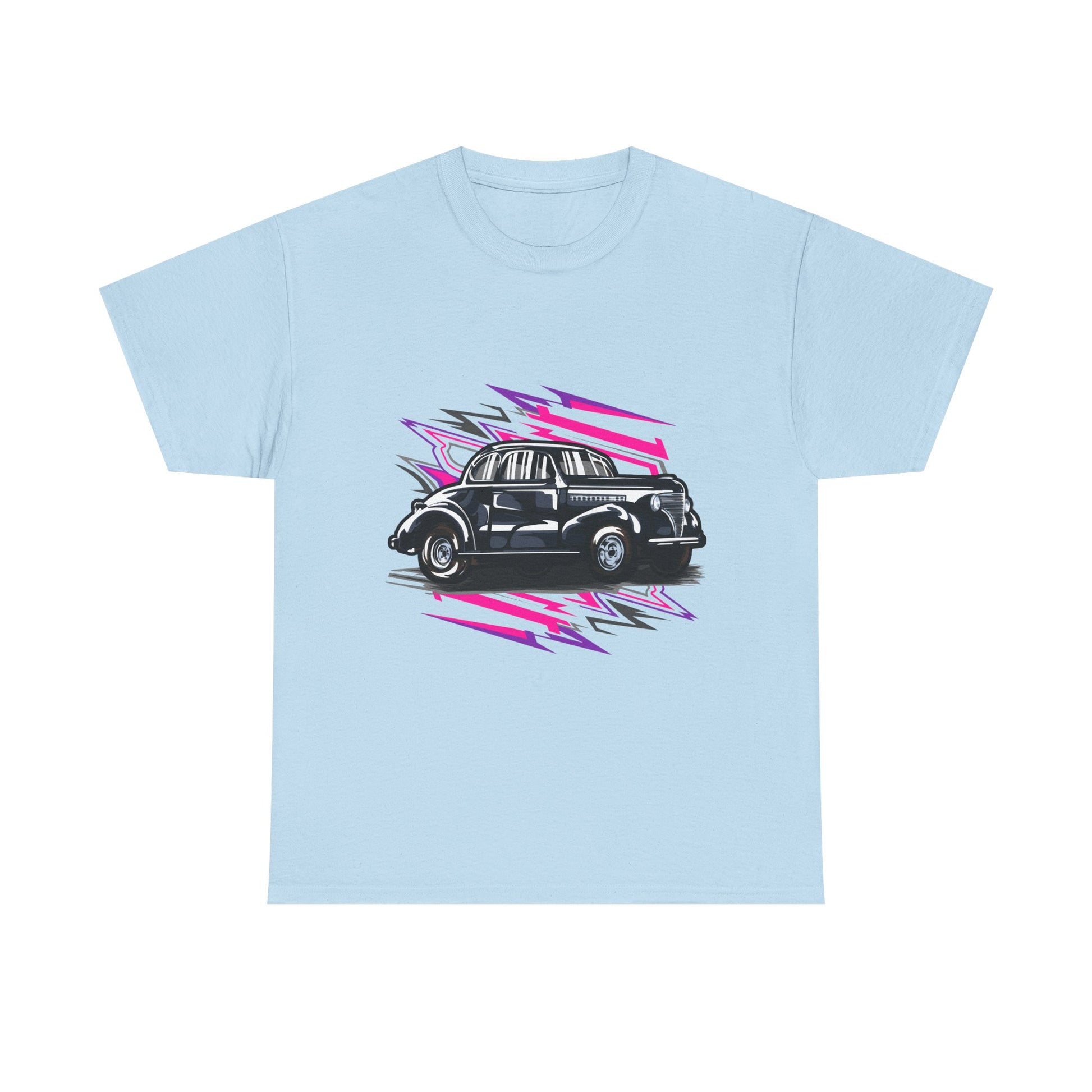 Retro Car Unisex Heavy Cotton Tee - Stylish Graphic T-shirt for Auto Enthusiasts - CreativeRino
