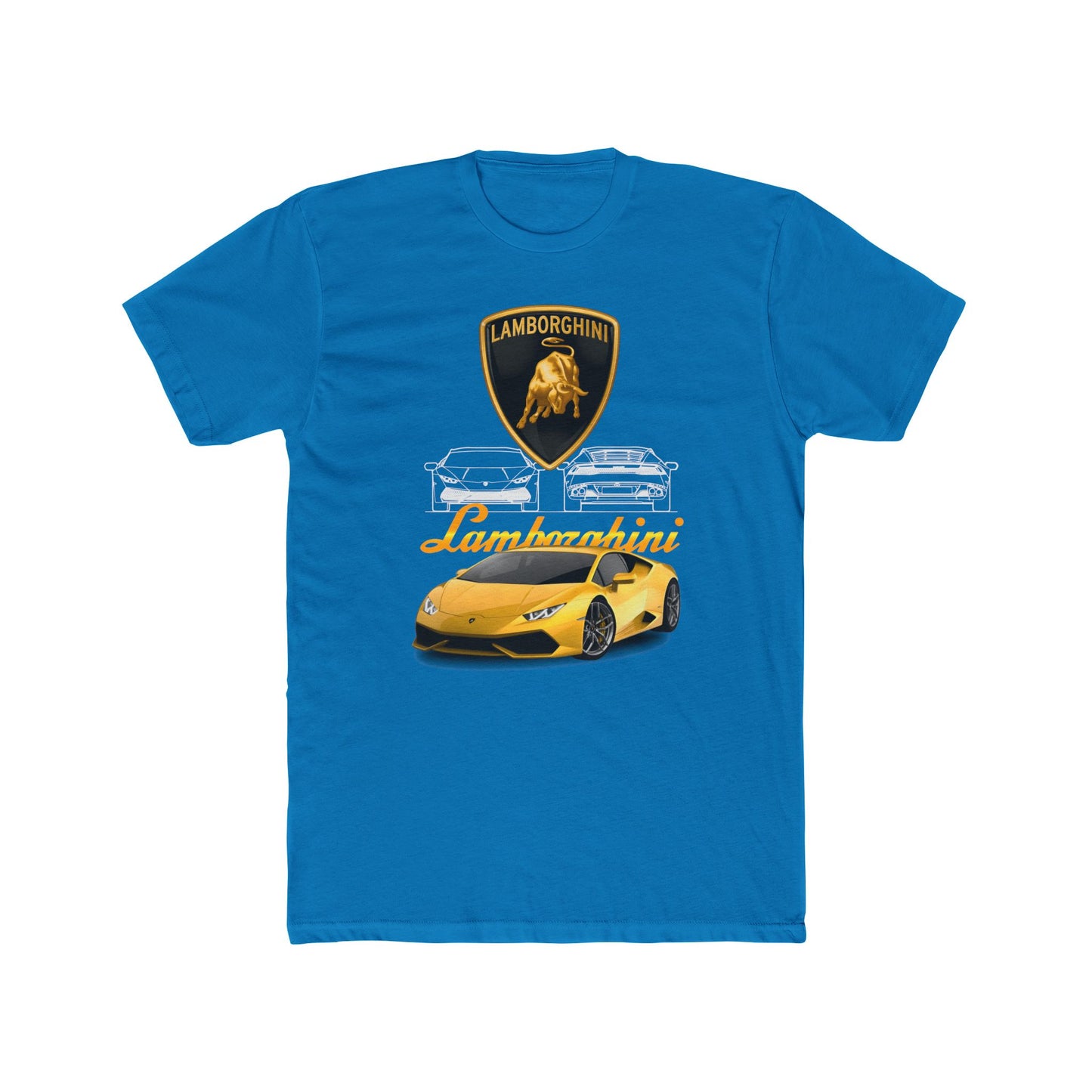 Lamborghini Graphic Unisex Cotton Crew T-shirt - CreativeRino
