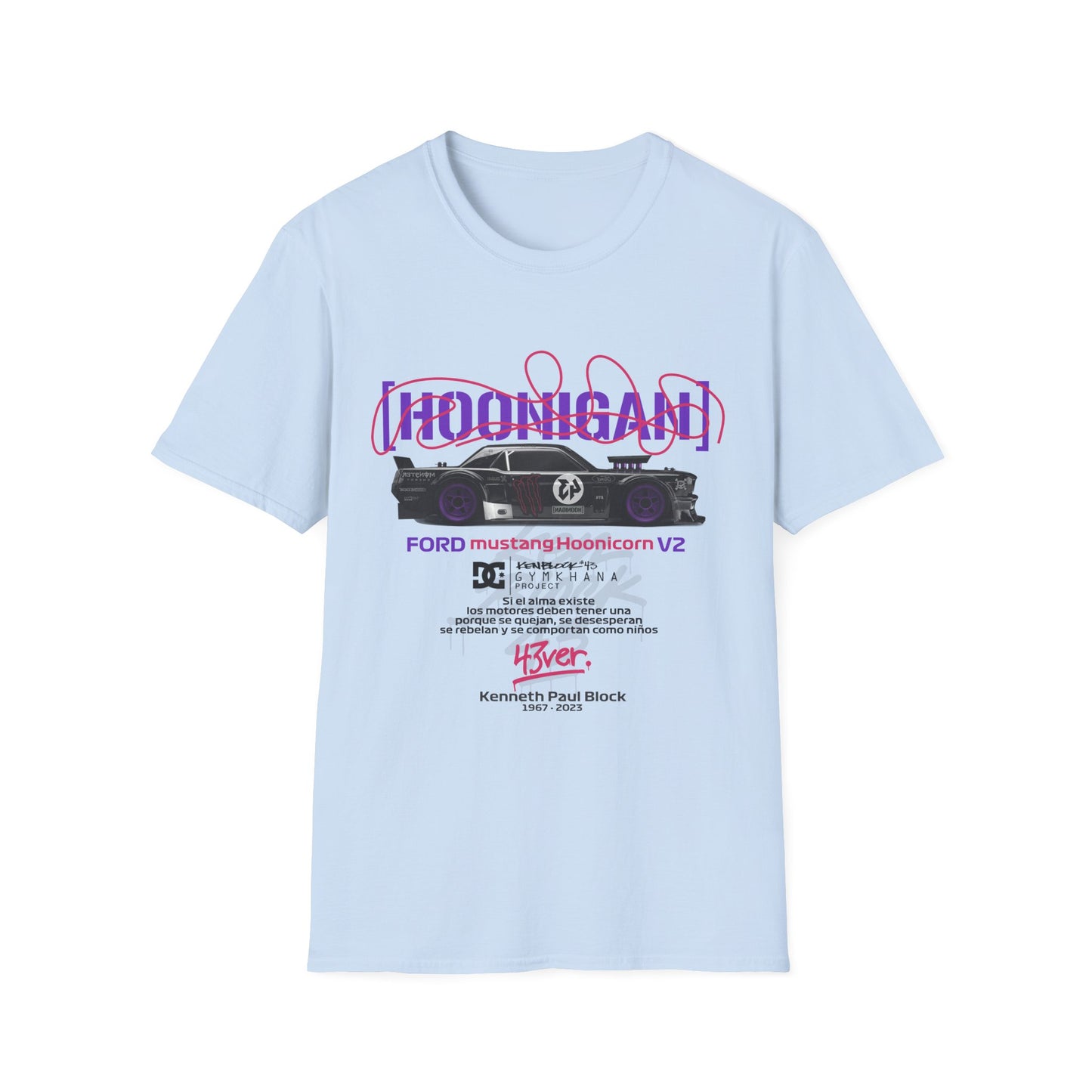 Hoonigan Unisex Softstyle T-Shirt - Perfect for Car Enthusiasts - CreativeRino