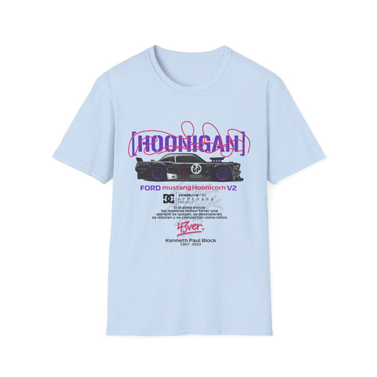 Hoonigan Unisex Softstyle T-Shirt - Perfect for Car Enthusiasts - CreativeRino