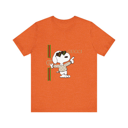 Snoopy Gucci Unisex Jersey Short Sleeve T-shirt - CreativeRino