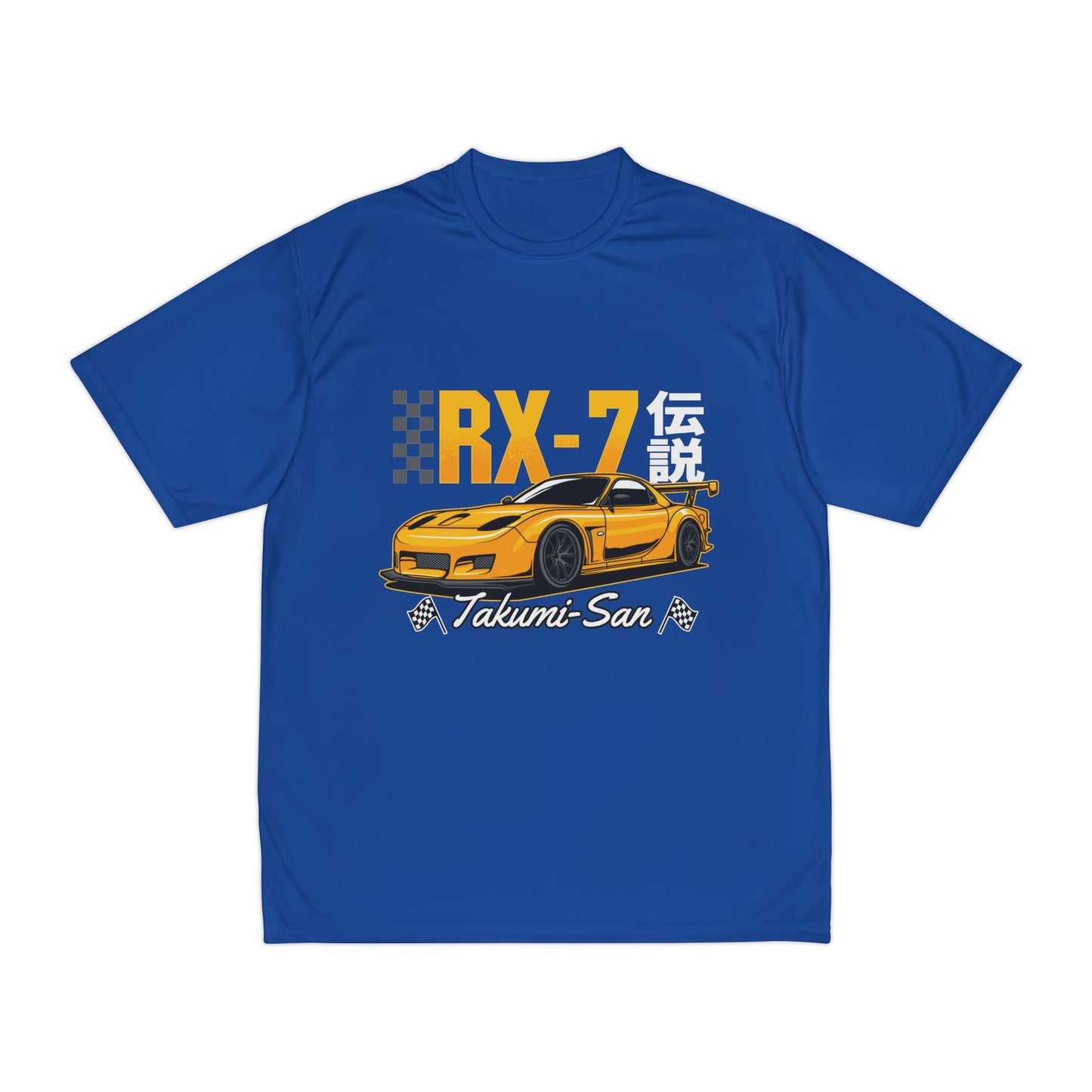 Men's Performance T-Shirt - RX-7 Takumi-San Racing Tee - CreativeRino