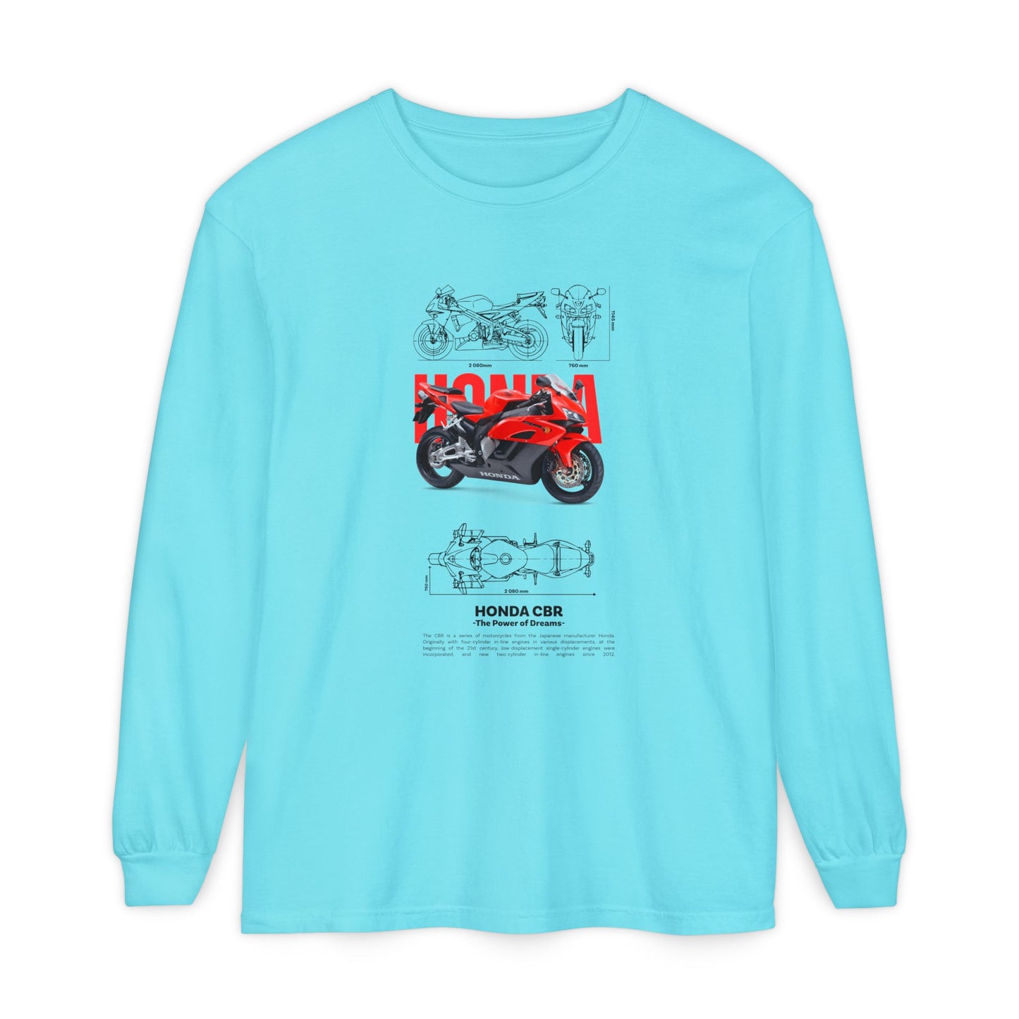 Honda CBR Long Sleeve T-Shirt for Motorcycle Lovers - CreativeRino