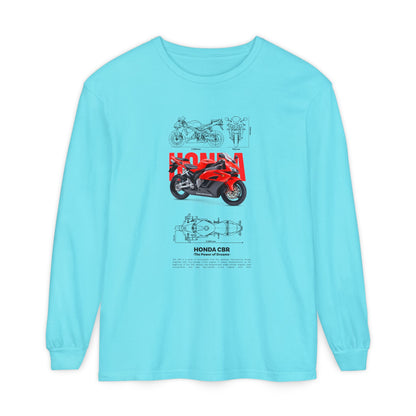 Honda CBR Long Sleeve T-Shirt for Motorcycle Lovers - CreativeRino