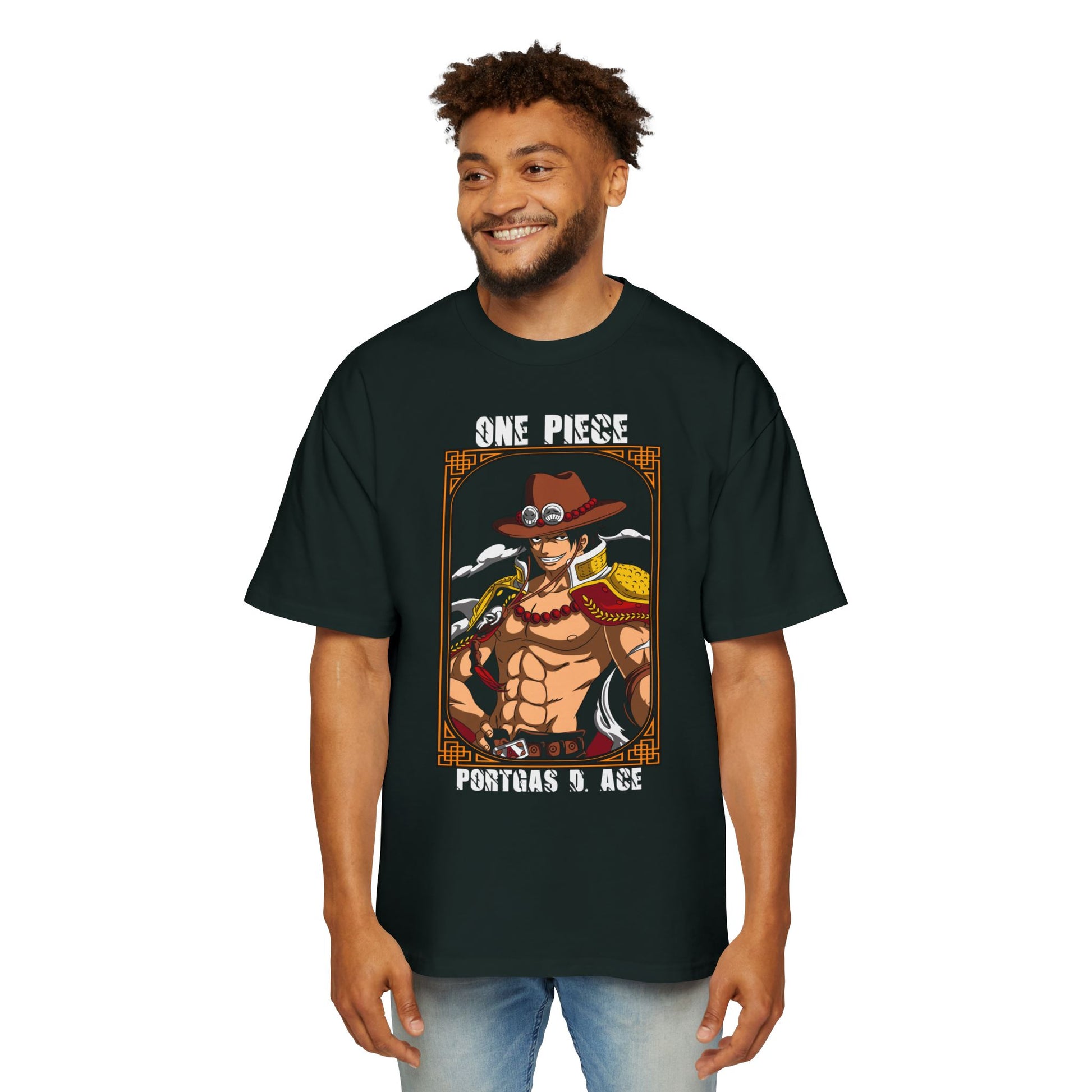One Piece Oversized Men’s Tee - T-shirt for Anime Fans - CreativeRino
