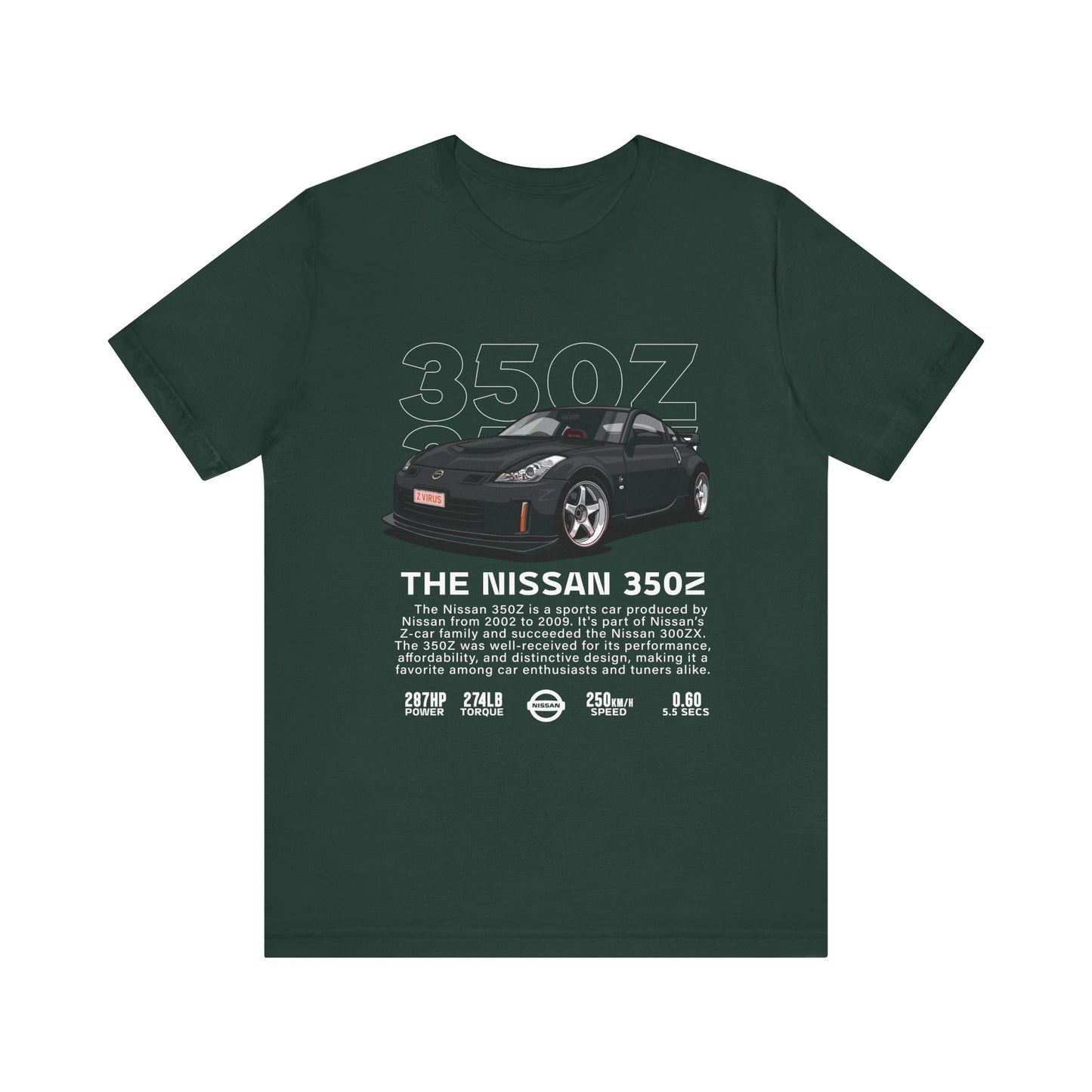 Nissan 350Z Unisex Tee – Perfect for Car Enthusiasts and Motoring Events - CreativeRino