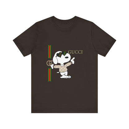 Snoopy Gucci Unisex Jersey Short Sleeve T-shirt - CreativeRino
