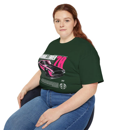Vintage Challenger 70 Unisex Ultra Cotton Tee - Classic Muscle Car Shirt - CreativeRino
