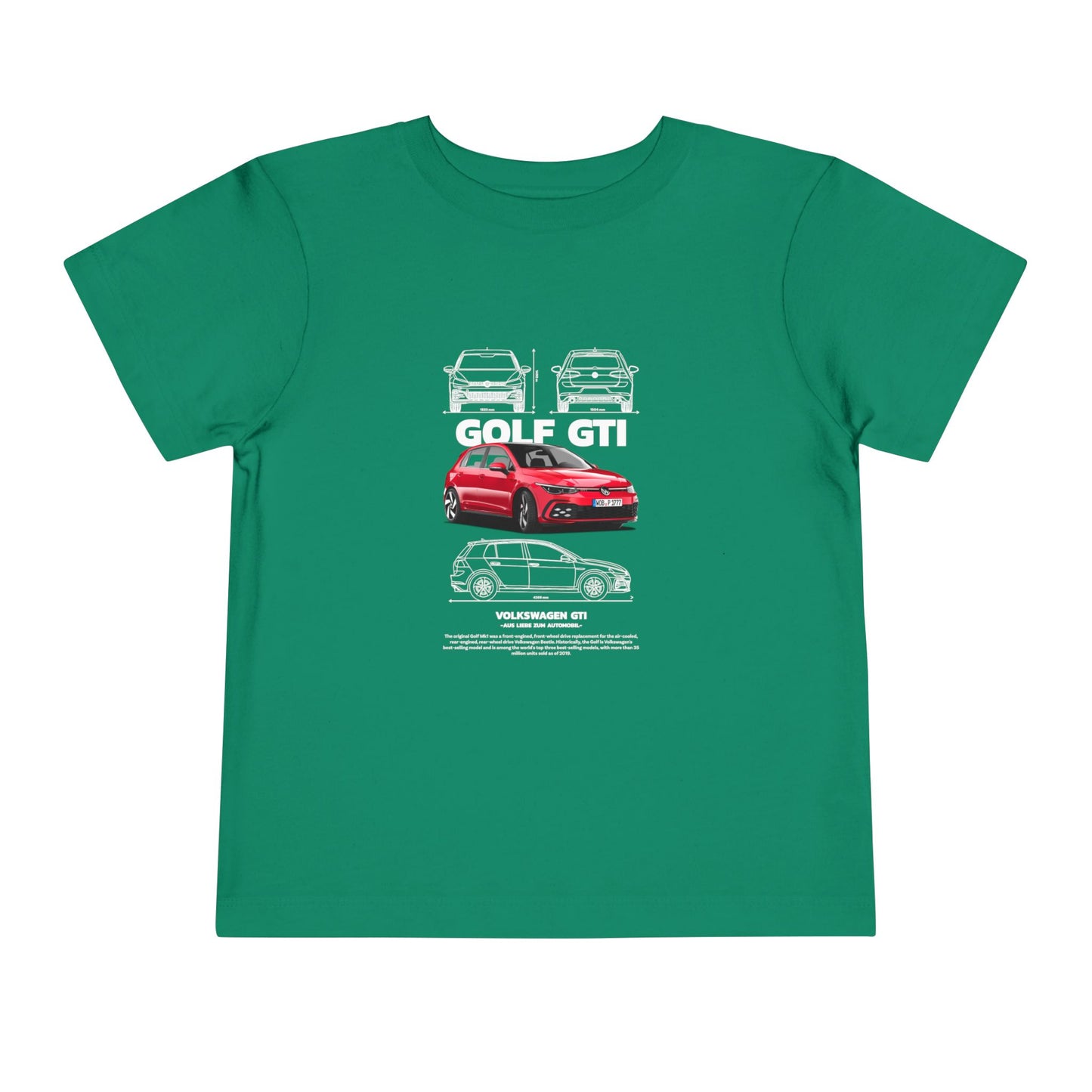 Volkswagen Golf GTI Kids Tee - Cool Car Design for Little Enthusiasts - CreativeRino