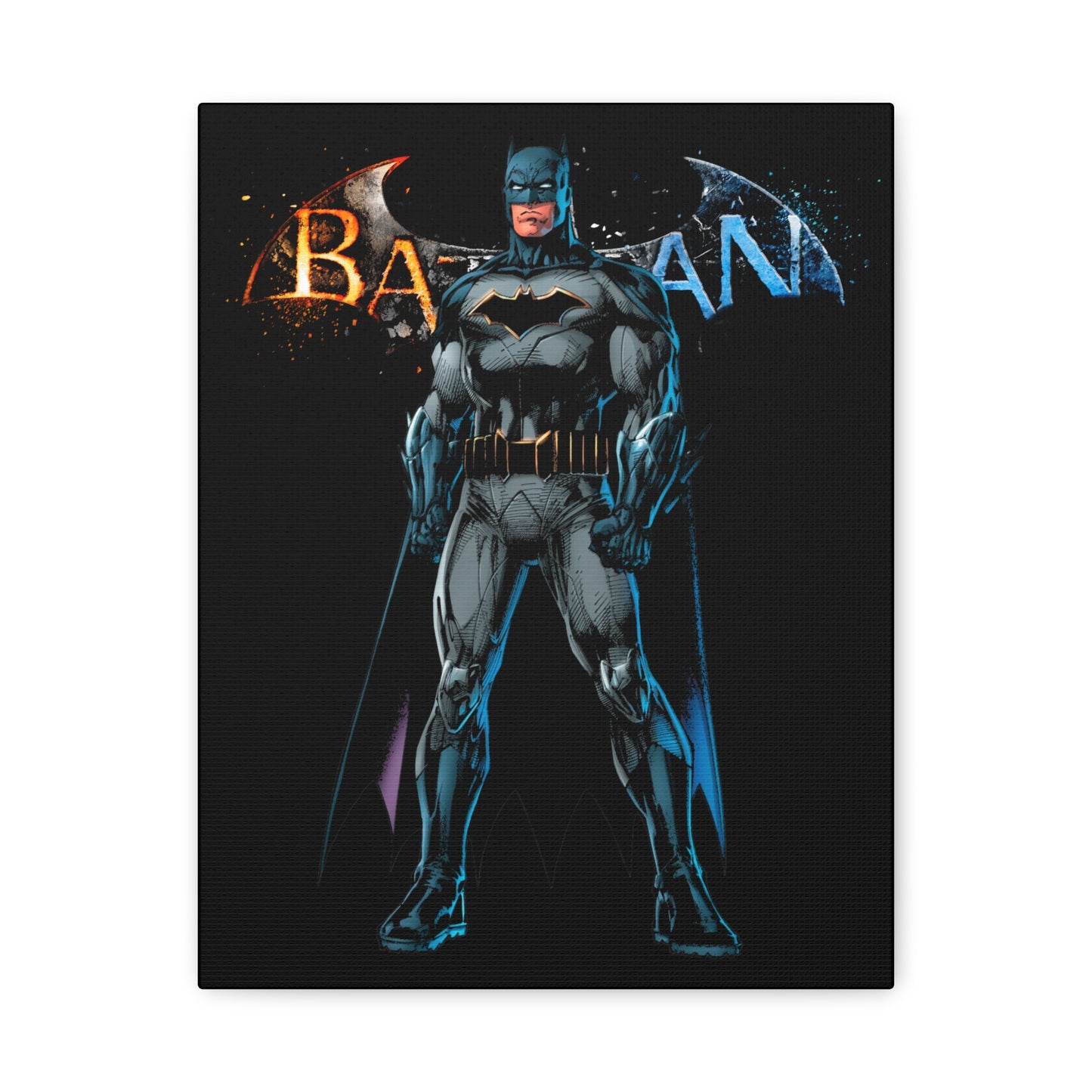 Batman Matte Canvas Wall Art - Stretched 1.25" - CreativeRino